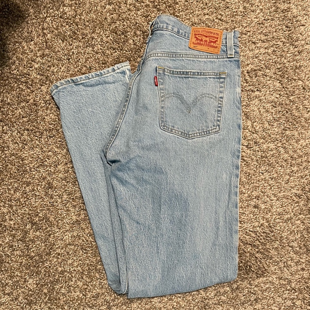 Levi’s 501 Jeans - 29x30, Classic Straight, Light Wash